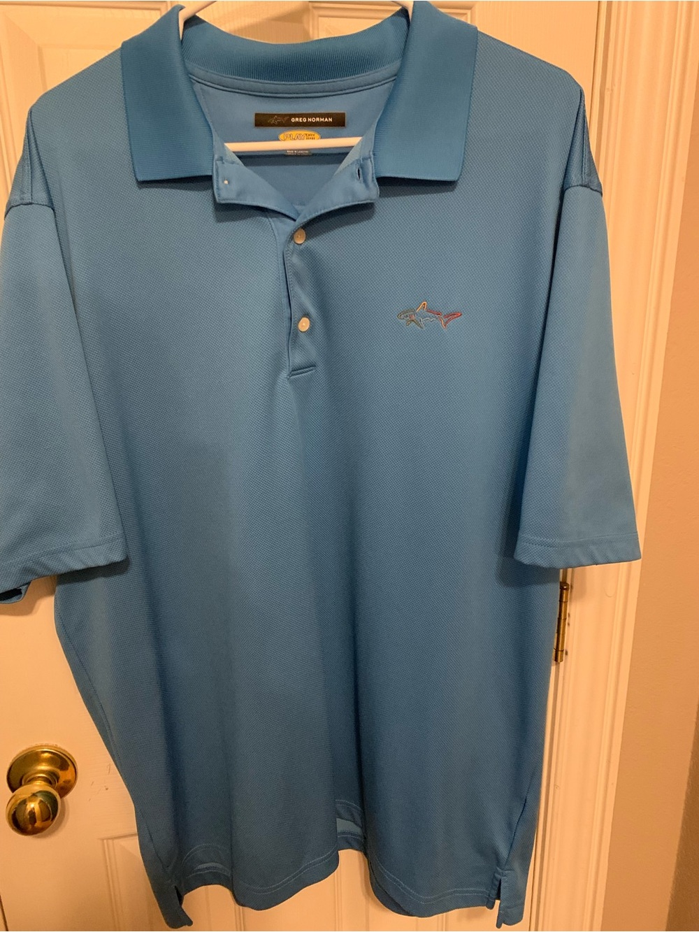 Greg Norman Polo Type Golf Shirt Wrinkle Resistant Breathable XL